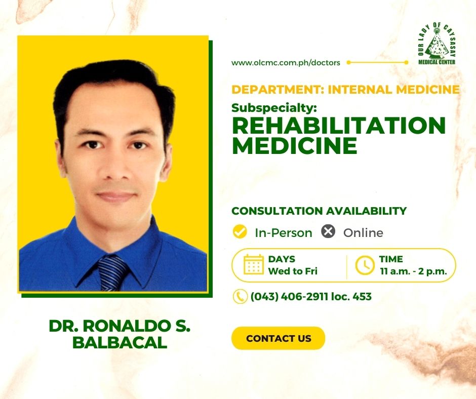Dr. Ronaldo S. Balbacal